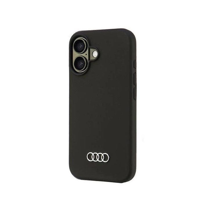 Audi silikoninis dėklas iPhone 16 (6.1 ) juodas – apsauginis dėklas