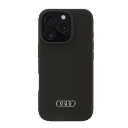 Audi silikoninis dėklas iPhone 16 Pro 6.3 juodas – apsauginis dėklas