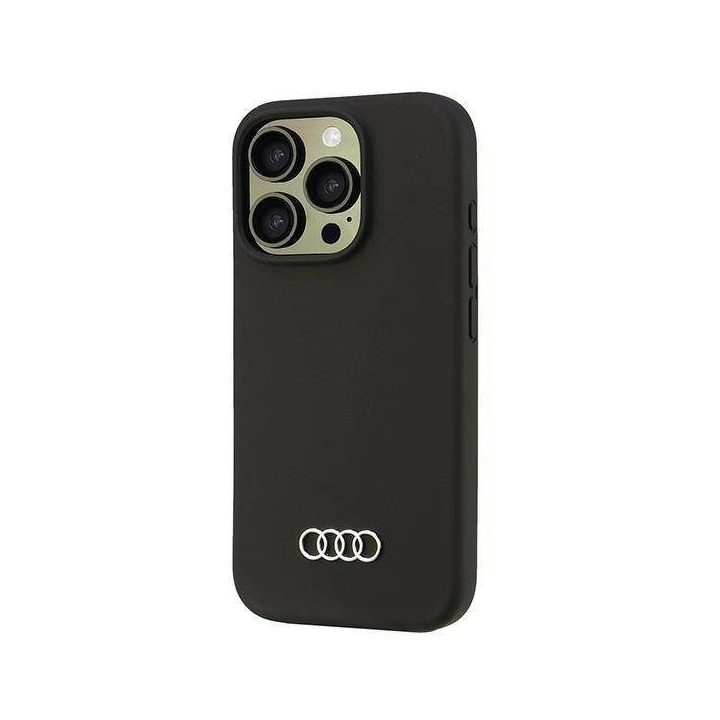 Audi silikoninis dėklas iPhone 16 Pro 6.3 juodas – apsauginis dėklas