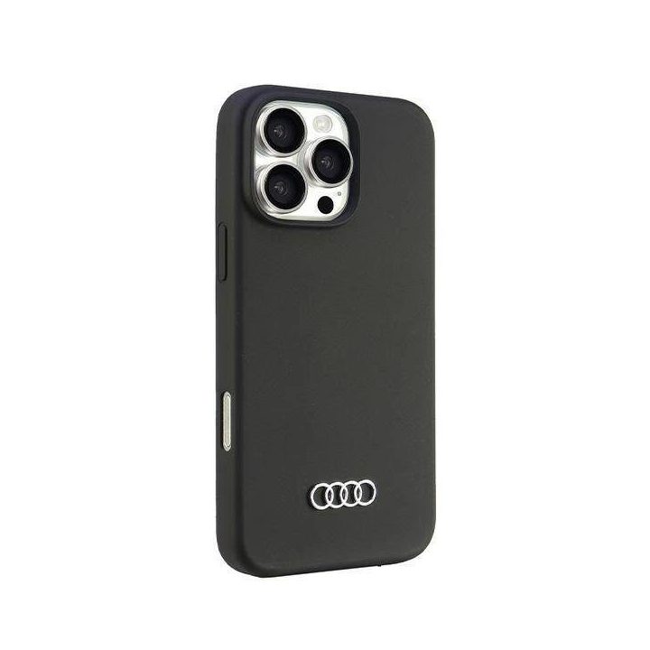 Audi silikoninis dėklas iPhone 16 Pro Max 6.9 juodas, kietas