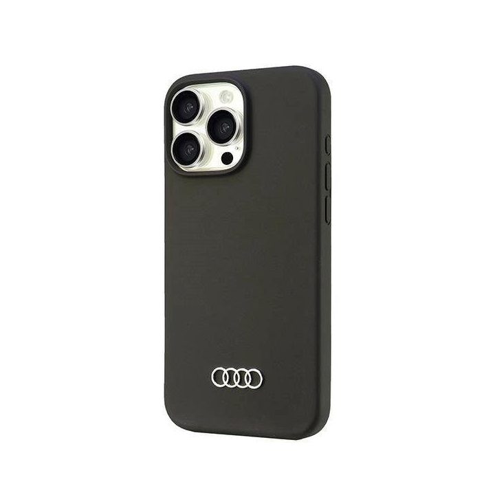 Audi silikoninis dėklas iPhone 16 Pro Max 6.9 juodas, kietas