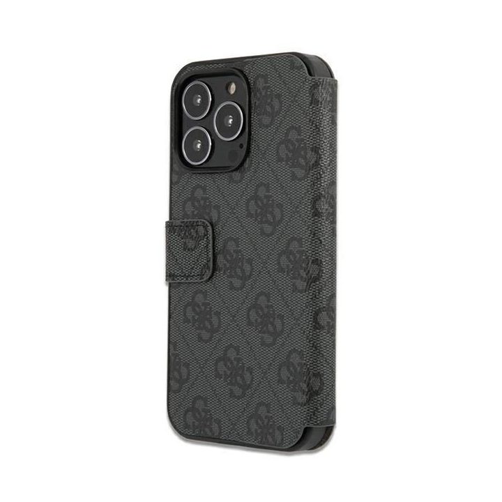 Guess pilkas dėklas iPhone 13 Pro Max (6.7 ) su metaliniu logotipu
