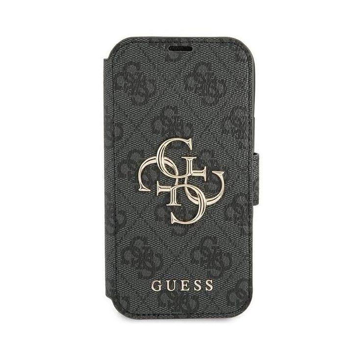 Guess pilkas dėklas iPhone 13 Pro Max (6.7 ) su metaliniu logotipu