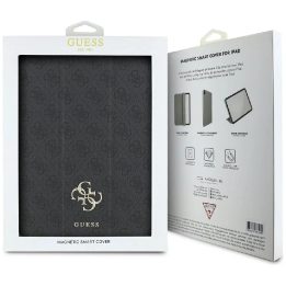 Guess magnetinis dėklas iPad Pro 13 (2024) juodas su logotipu