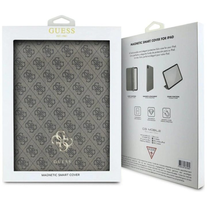 Guess rudos spalvos magnetinis dėklas iPad Pro 13 2024 su logotipu