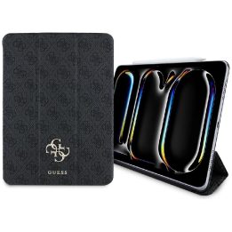Guess magnetinis dėklas iPad Pro 11 (2024), juodas, su logotipu
