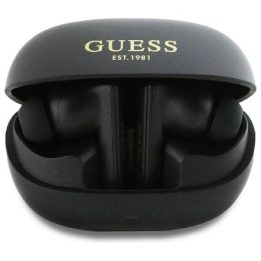 Belaidės Bluetooth ausinės TWS su įkrovimo dėklu, juodos, Guess