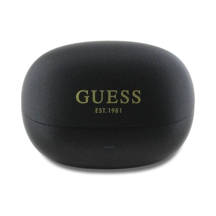 Belaidės Bluetooth ausinės TWS su įkrovimo dėklu, juodos, Guess