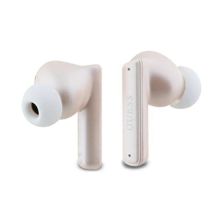 Belaidės Bluetooth ausinės Guess TWS su įkrovimo stotele, rožinės