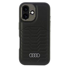 Audi dirbtinės odos MagSafe dėklas iPhone 16 Plus 6.7 , juodas