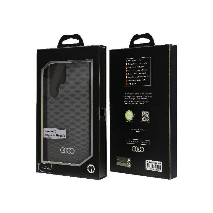 Audi magnetinis dėklas MagSafe Samsung S24 Ultra, juodas