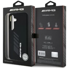 AMG didelis deimantų rašto MagSafe dėklas Samsung Galaxy S25 – juodas
