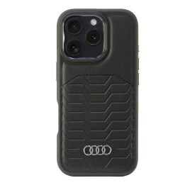 Audi sintetinės odos MagSafe dėklas iPhone 16 Pro 6.3 , juodas
