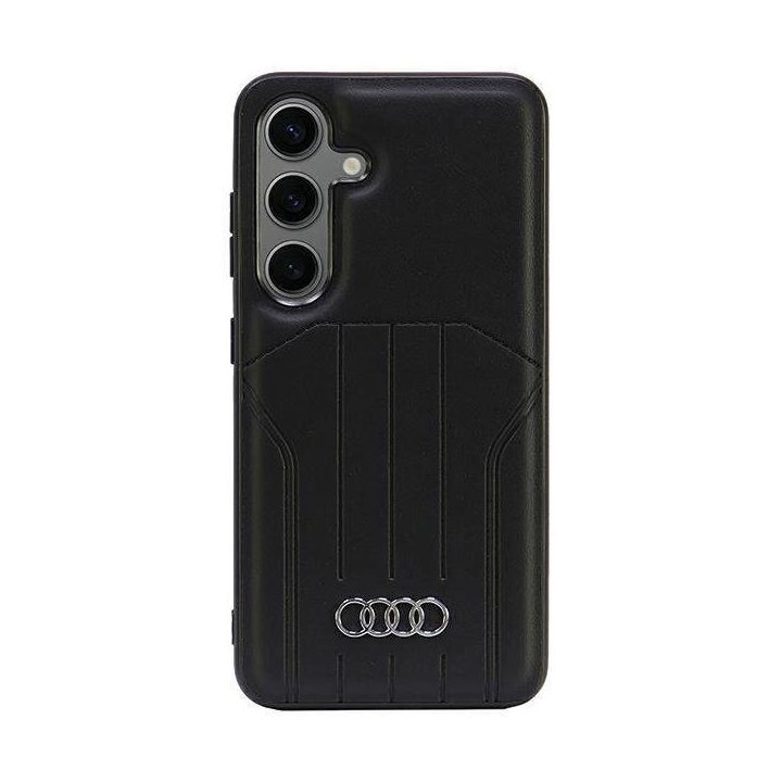 Audi sintetinės odos MagSafe dėklas iPhone 15 juodas