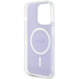 Guess iPhone 15 Pro Max 6.7 kietas dėklas, violetinis, MagSafe
