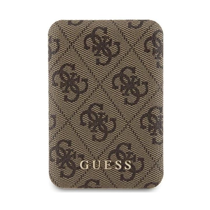 Guess belaidė išorinė baterija 5000mAh, 15W, ruda, MagSafe