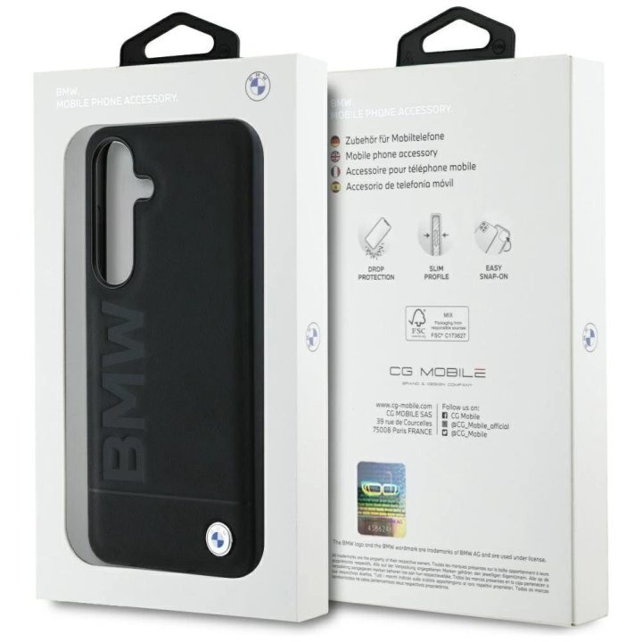 BMW odinis dėklas Samsung Galaxy S25+ – juodas