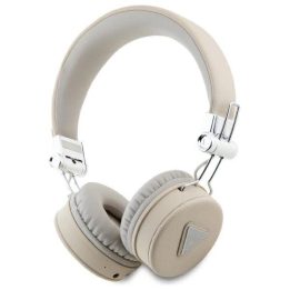 Guess belaidės Bluetooth ausinės su ENC, smėlio spalvos, klasikinio dizaino