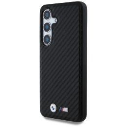 BMW odinis Carbon“ dėklas su MagSafe, skirtas Samsung Galaxy S25 – juodas