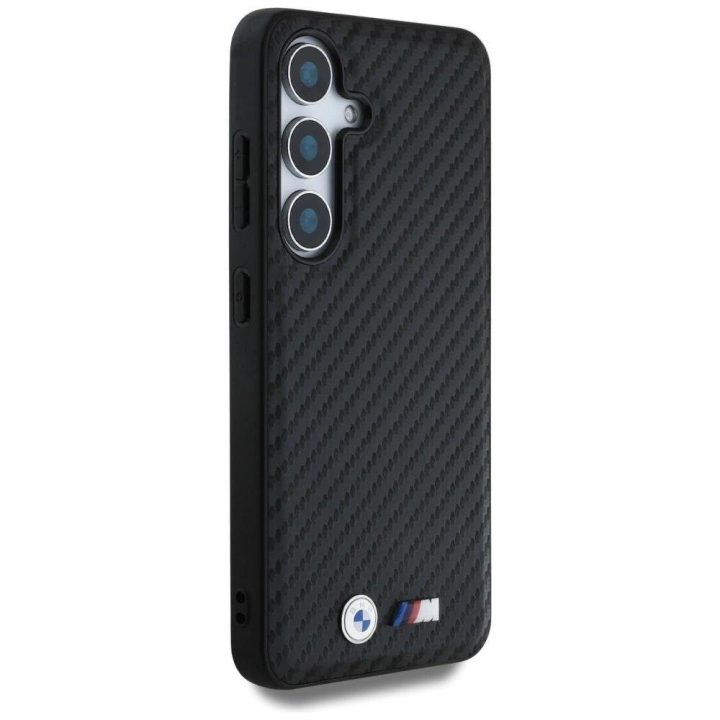 BMW odinis Carbon“ dėklas su MagSafe, skirtas Samsung Galaxy S25 – juodas