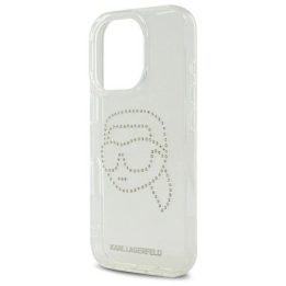 Karl Lagerfeld skaidrus dėklas iPhone 16 Pro Max (6.9 ) su kristalais