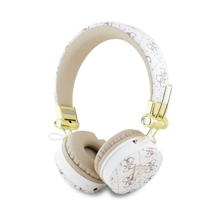 Guess Bluetooth ausinės su ENC, ant ausų, baltos, stilingos