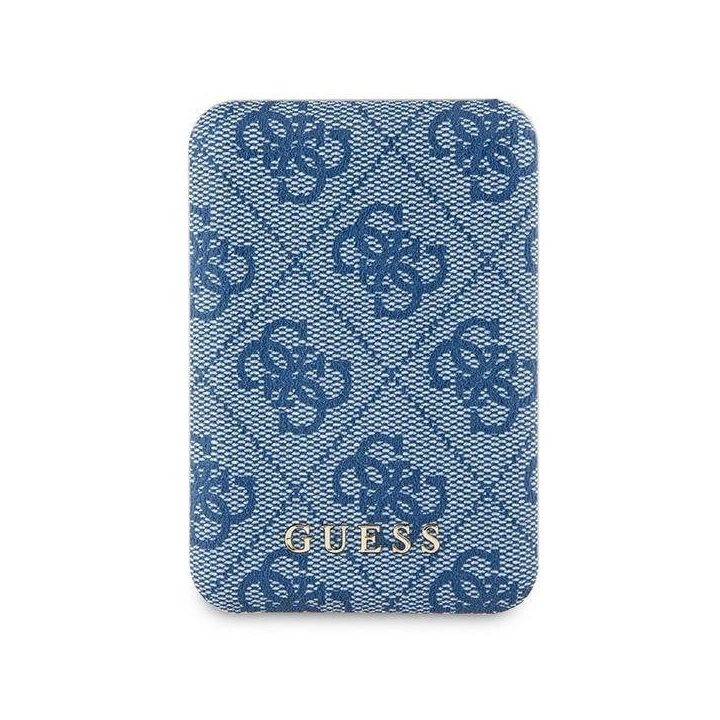 Guess belaidė išorinė baterija 5000mAh, 15W, mėlyna, MagSafe
