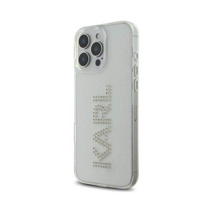Karl Lagerfeld skaidrus dėklas su kristalais iPhone 16 Pro Max (6.9 )