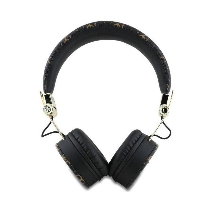 Guess Bluetooth ausinės su ENC, juodos, on-ear, 4G, apvalios formos