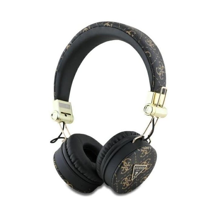Guess Bluetooth ausinės su ENC, juodos, on-ear, 4G, apvalios formos
