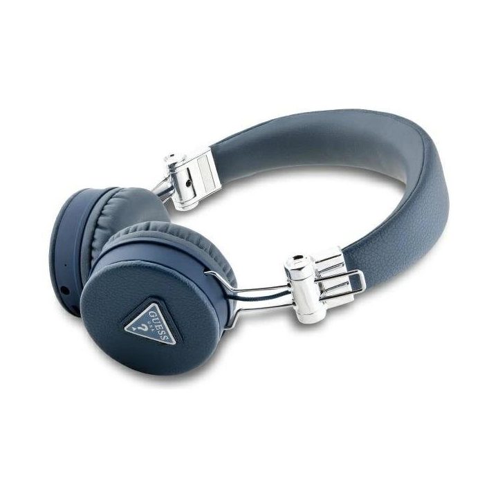 Guess Bluetooth ausinės su ENC, mėlynos, klasikinio dizaino