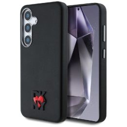 DKNY odinis Heart of NY“ dėklas Samsung Galaxy S25 – juodas