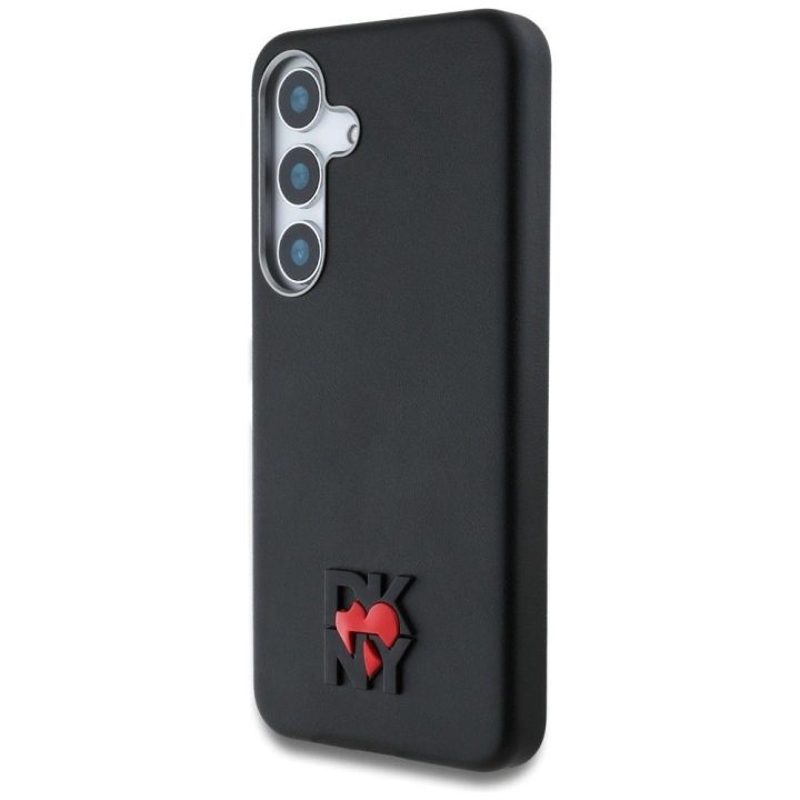 DKNY odinis Heart of NY“ dėklas Samsung Galaxy S25 – juodas
