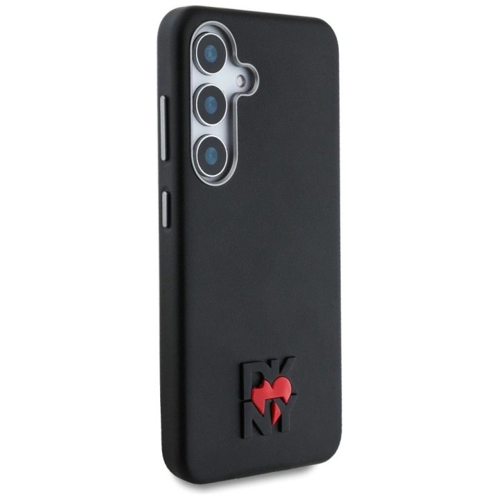 DKNY odinis Heart of NY“ dėklas Samsung Galaxy S25 – juodas
