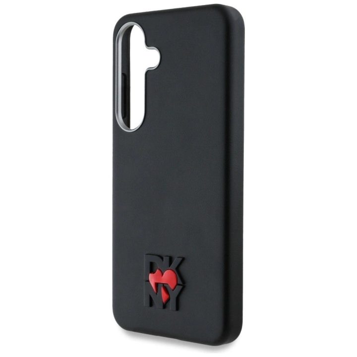 DKNY odinis Heart of NY“ dėklas Samsung Galaxy S25 – juodas