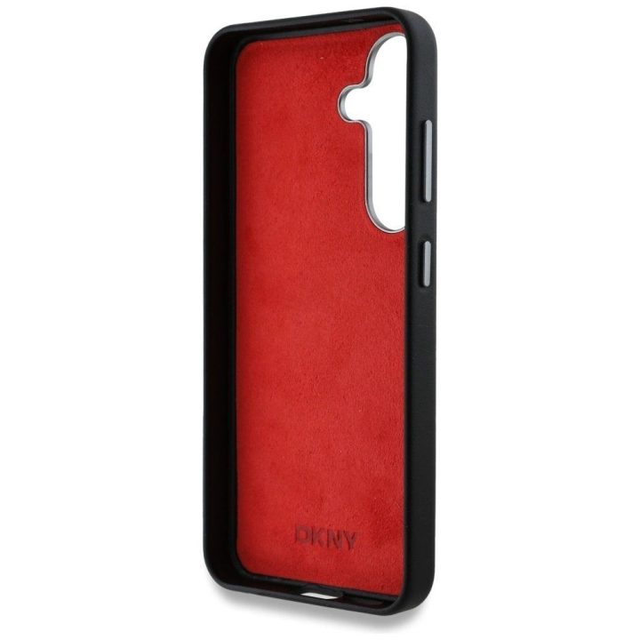 DKNY odinis Heart of NY“ dėklas Samsung Galaxy S25 – juodas