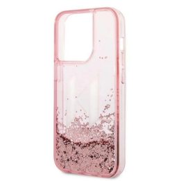Karl Lagerfeld rožinis blizgus dėklas iPhone 14 Pro Max (6.7 )