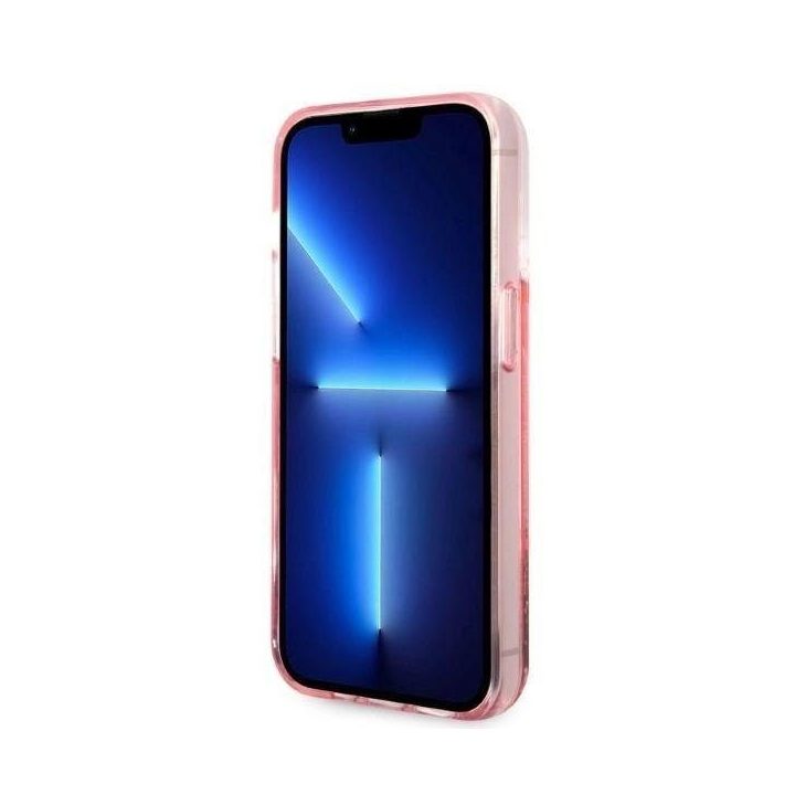 Karl Lagerfeld rožinis blizgus dėklas iPhone 14 Pro Max (6.7 )