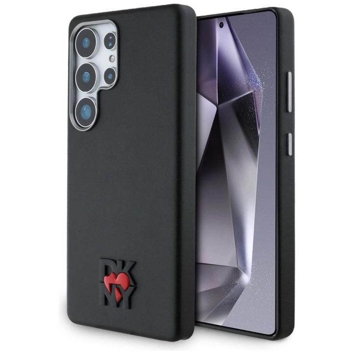 DKNY odinis dėklas Heart of NY“ Samsung Galaxy S25 Ultra – juodas