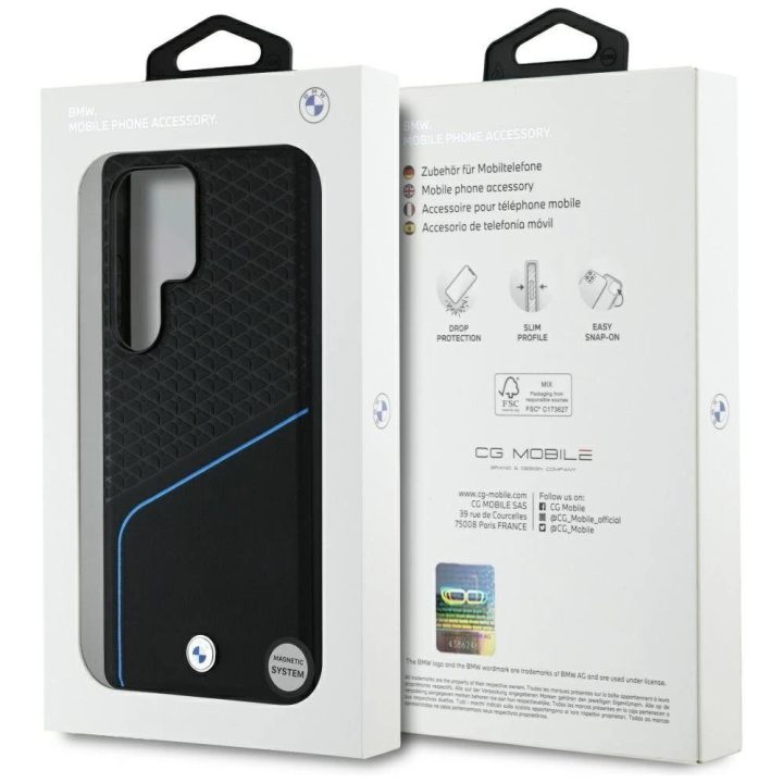 BMW odinis MagSafe dėklas Samsung Galaxy S25 Ultra – juodas