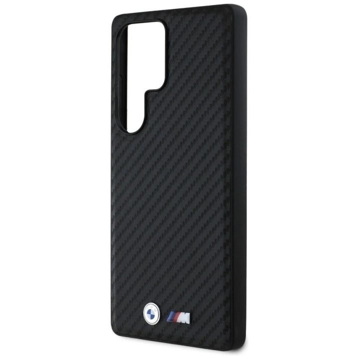 BMW odinis Carbon“ dėklas su MagSafe, skirtas Samsung Galaxy S25 Ultra – juodas
