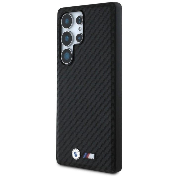 BMW odinis Carbon“ dėklas su MagSafe, skirtas Samsung Galaxy S25 Ultra – juodas