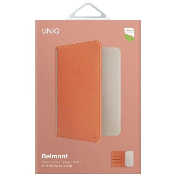 RFID apsaugantis kelioninis paso dėklas Uniq Belmont“ – dramblio kaulo spalvos