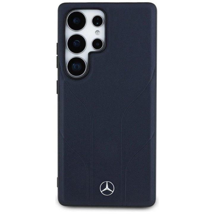 Mercedes odinis įspausto rašto MagSafe dėklas Samsung Galaxy S25 Ultra – mėlynas