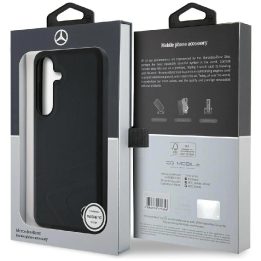 Mercedes odinis MagSafe dėklas Samsung Galaxy S25, juodas