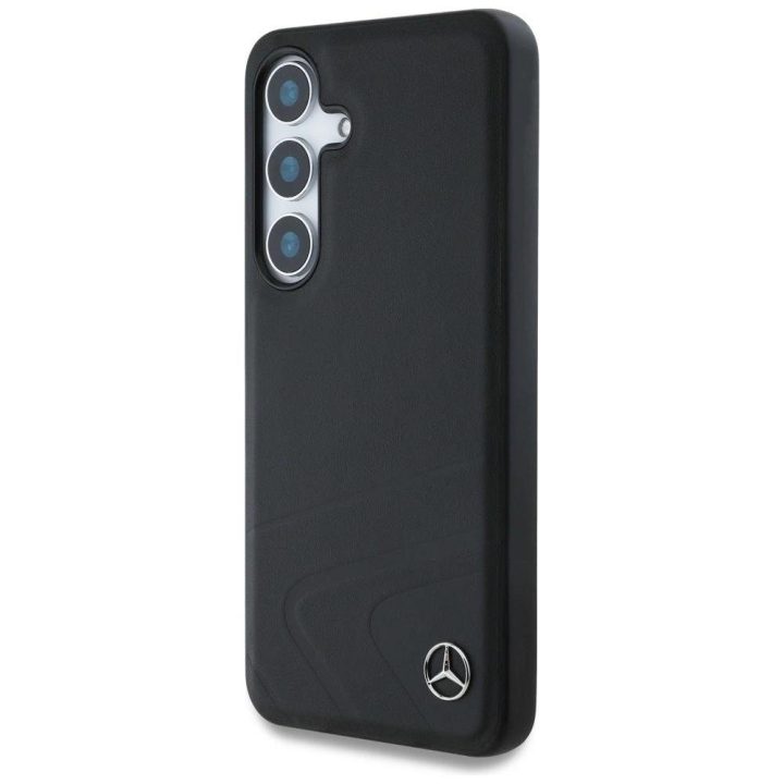 Mercedes odinis MagSafe dėklas Samsung Galaxy S25, juodas