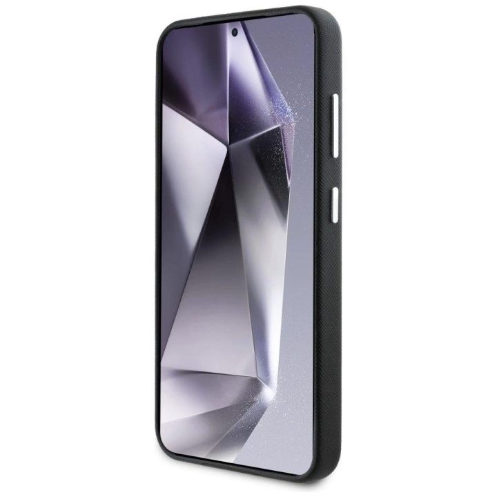 Karl Lagerfeld Saffiano dėklas su MagSafe Samsung Galaxy S25+ – juodas