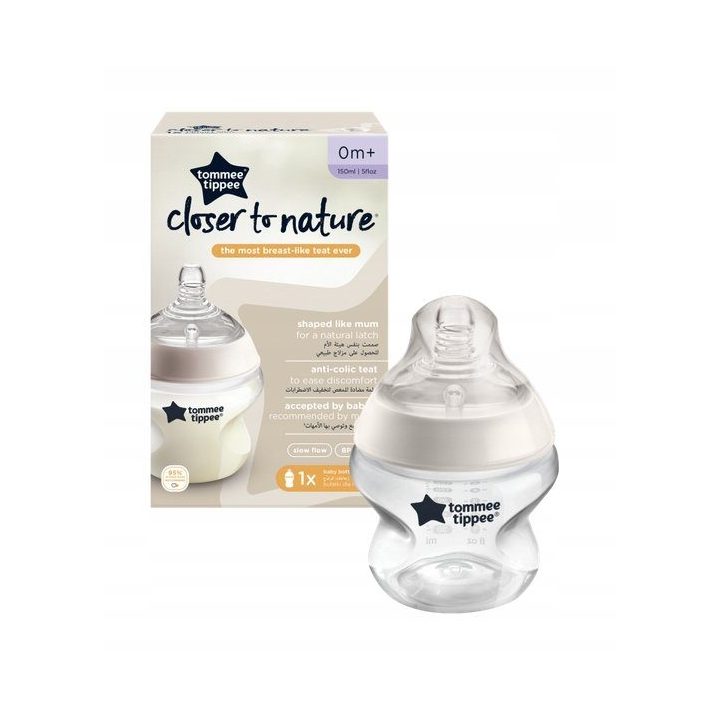 Tommee Tippee kūdikių buteliukas, 150 ml, plastikinis