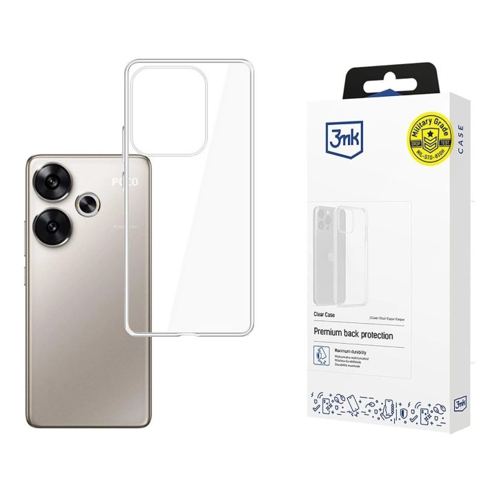 Skaidrus Clear dėklas Xiaomi Poco F6 telefonui