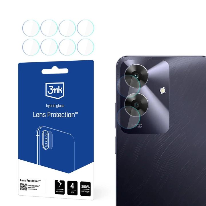 Grūdintas stiklas kamerai apsauga Realme Note 60